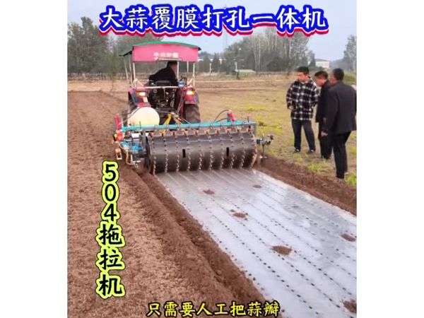 大蒜洋蔥覆膜打孔一體機視頻